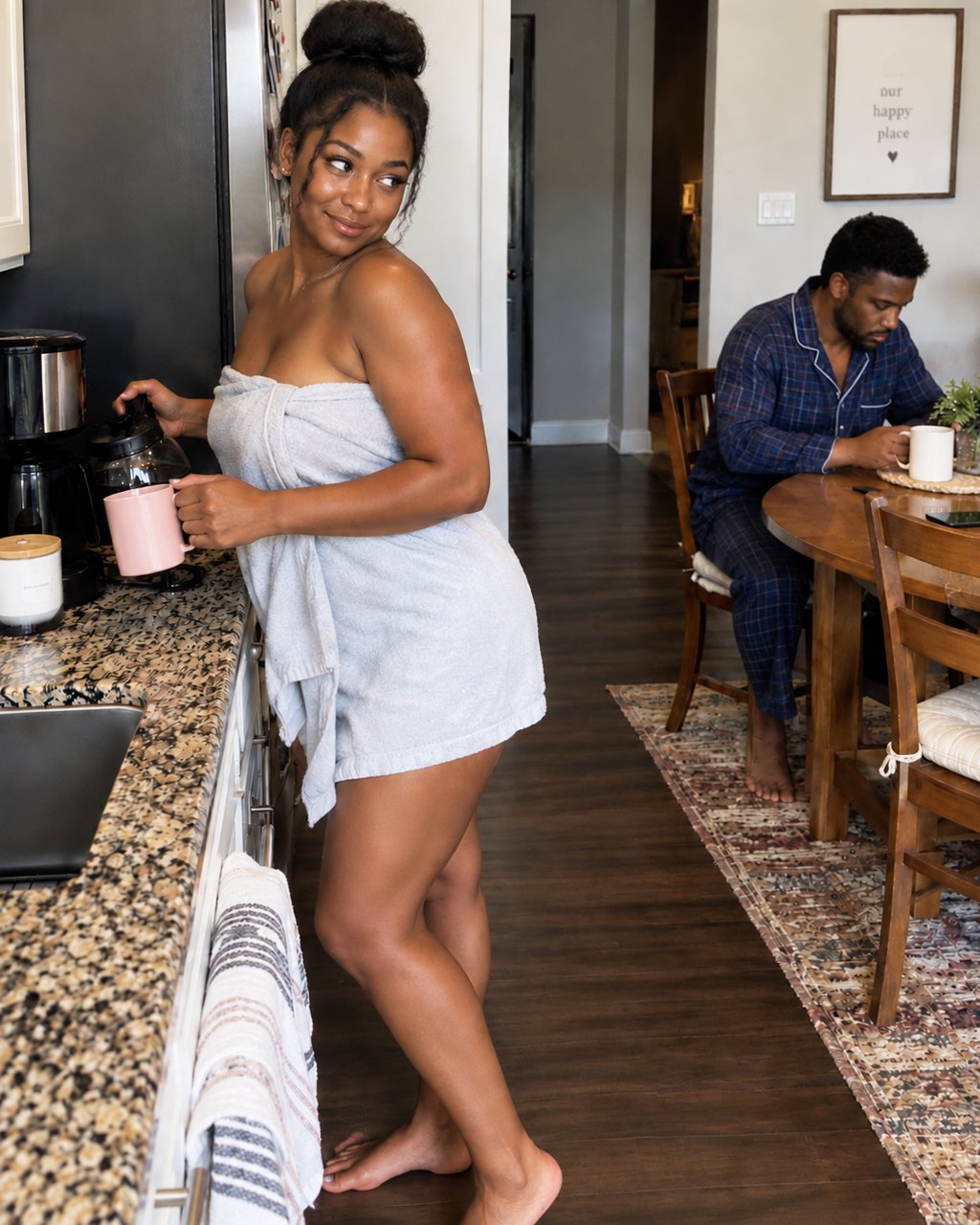 My sister kept walking around my husband in just a towel and called it a "test"—then one day, he did something that made her turn bright red.