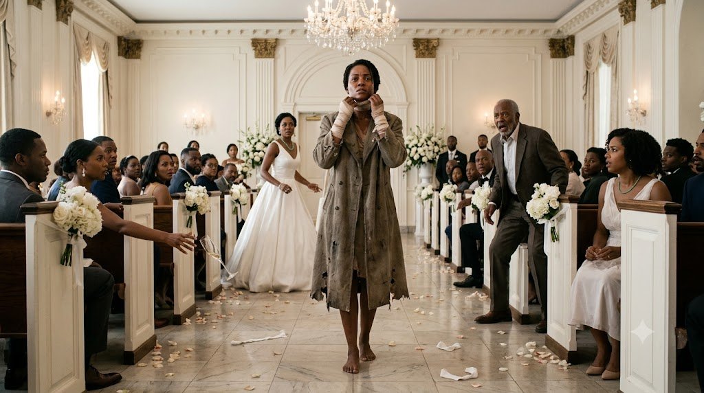 My sister was standing at the altar in a white satin wedding gown when the woman everyone believed was de@d walked through the ballroom doors.
