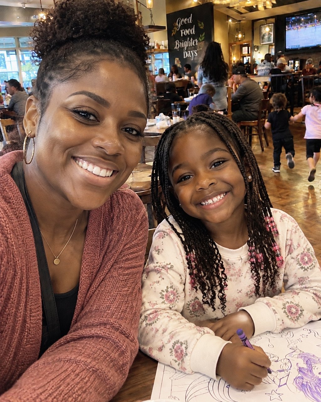 A woman let her kids destroy our café table and told me, "They're just children." — then my husband pulled up and she walked straight to his car.