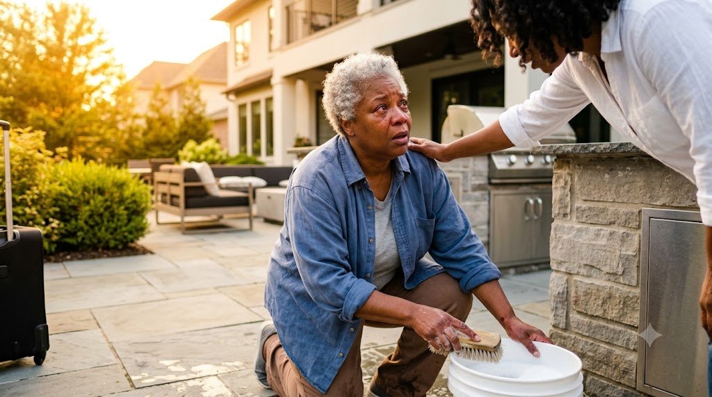 After 6 years working abroad, I came home to surprise my mom in the $600k house I bought her.