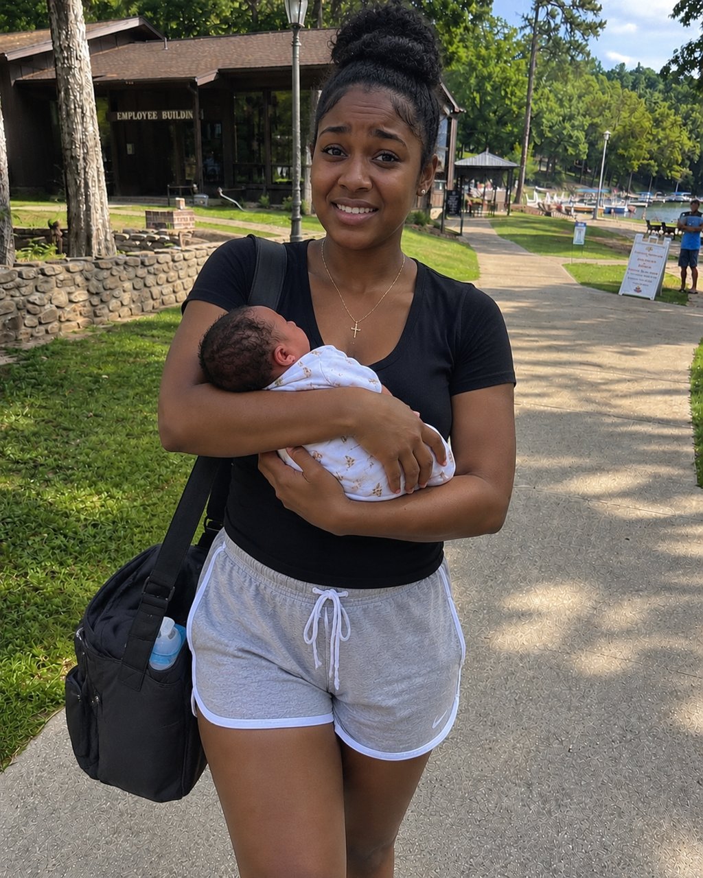I picked up my 19-year-old daughter after her summer job at a resort — and she was carrying a newborn baby.