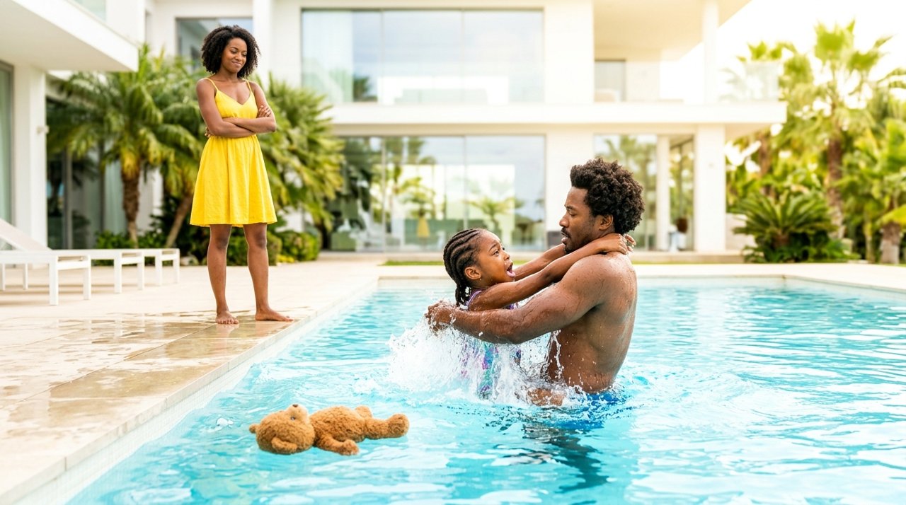 The Stepmother Dragged Sophie By The Hair Toward The Pool While She Begged For Her Mother's Teddy Bear.