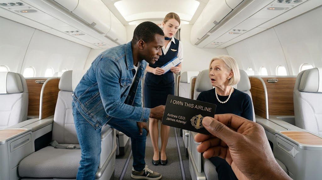 "I had been sitting in 14A for twenty minutes when she appeared.