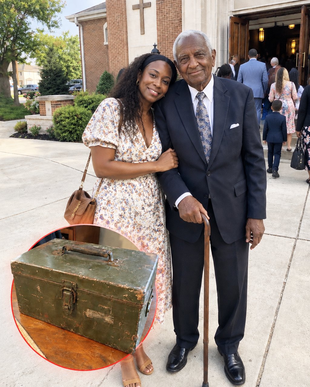 For 11 years, I drove my elderly veteran neighbor to church every Sunday — after his funeral, a soldier came to my door, handed me his old military box, and said, "He wanted you to open this alone."