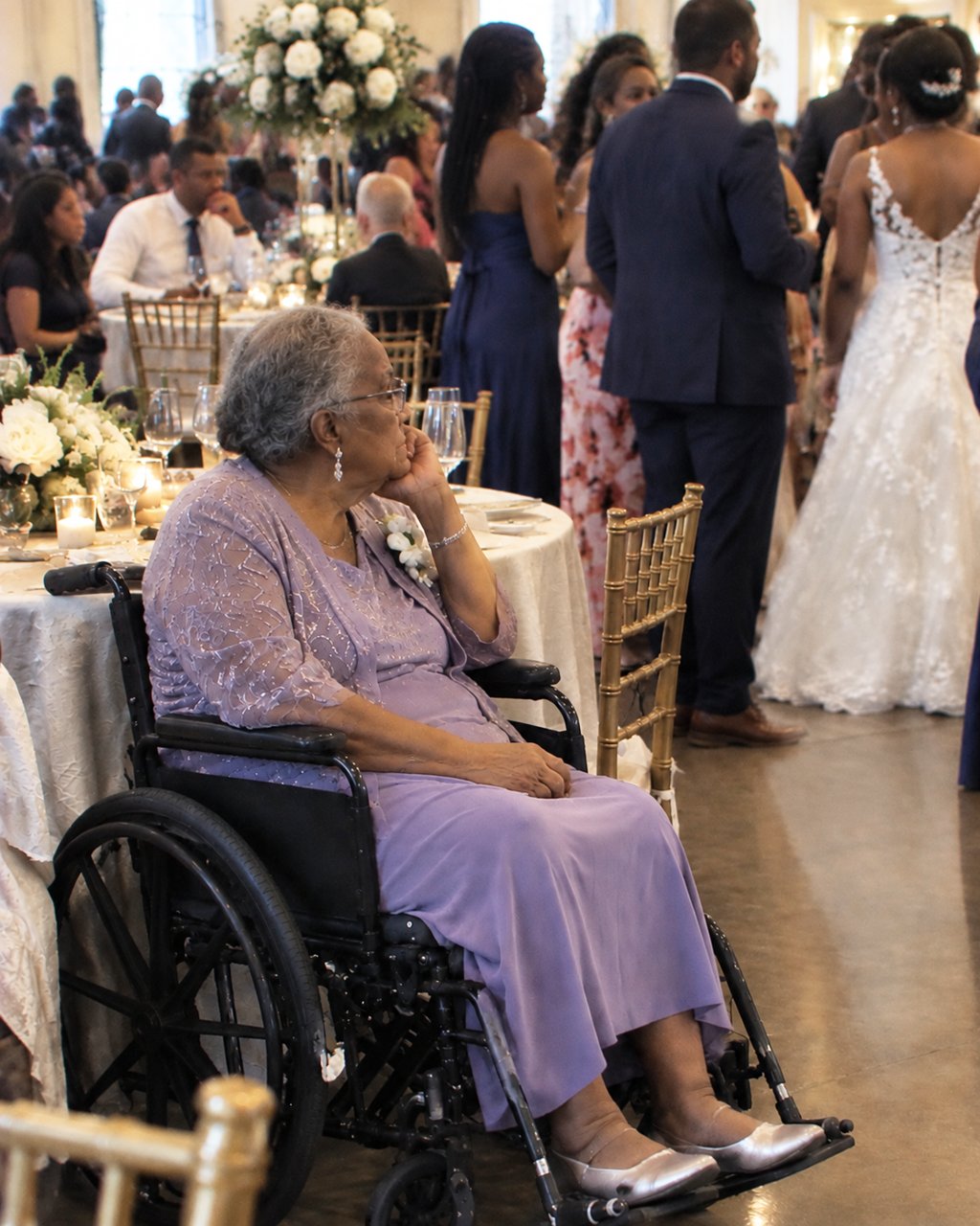 My wealthy brother banned mom from his daughter's wedding because of her wheelchair — then the groom took the microphone.