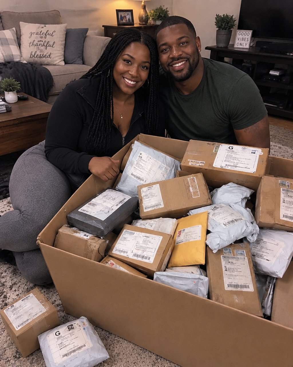 My husband and I bought a box of unclaimed packages just for fun — but the last package had been addressed to my husband 15 years ago, during the first year of our marriage, and when he saw it, he froze.