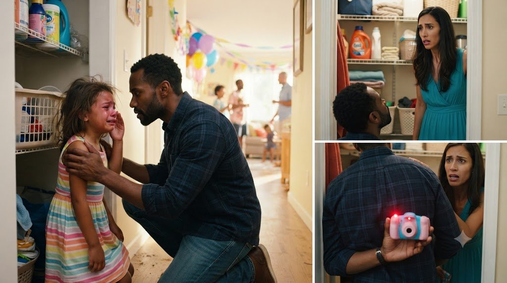 At His Daughter's Birthday Party, He Heard Her Crying Behind A Locked Door — Then He Found A Camera The Stepmother Desperately Wanted Back.