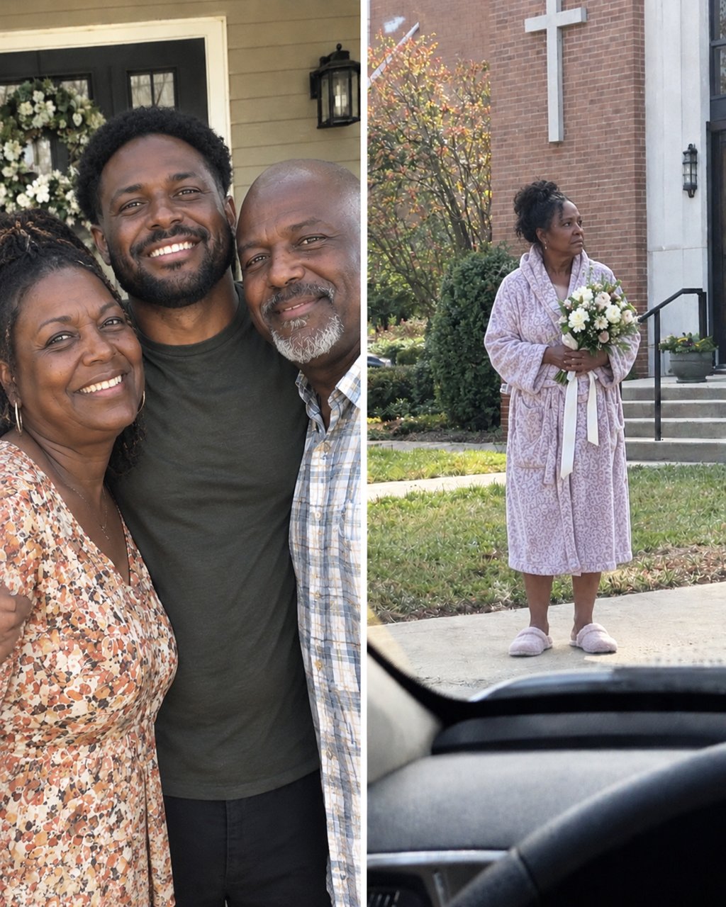 I found my mother outside a church in her bathrobe holding a bridal bouquet — I was already fearing the worst about her health when she grabbed my arm and said, "Your father can never know I was here."