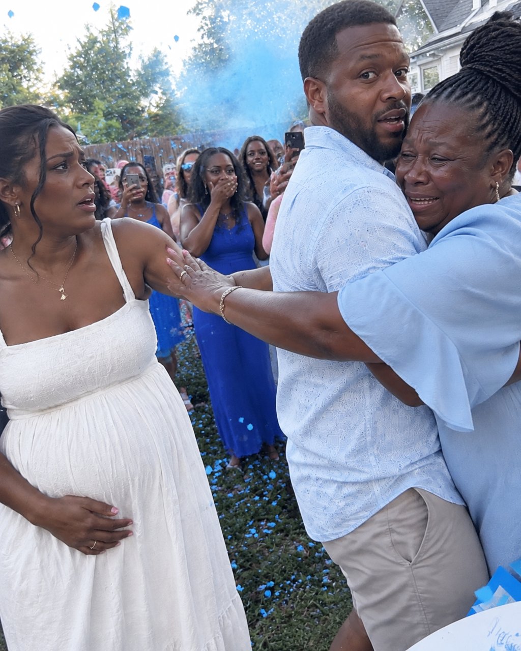 My MIL knocked me sideways at my gender reveal to hug her son first — Instead of screaming, I opened my arms and taught her a lesson that kjlled her smile for the rest of the night