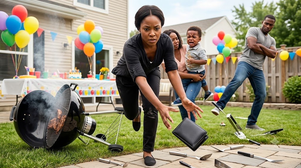 Four-year-old Noah Morgan was seated in front of his birthday cake with his eyes closed, ready to make his wish, when his twelve-year-old cousin Madison dumped an entire bucket of thick muddy water over him and the cake.