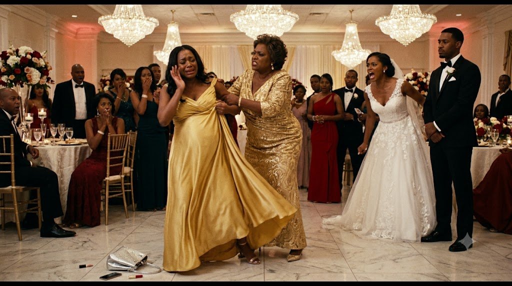 At tonight's wedding reception, my mother-in-law violently tore my maternity dress in front of 200 guests.