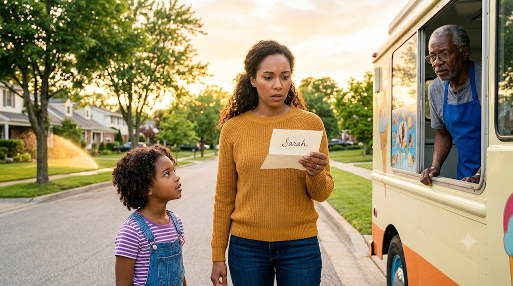 My nine-year-old daughter kept coming home with free ice cream from the same neighborhood truck.