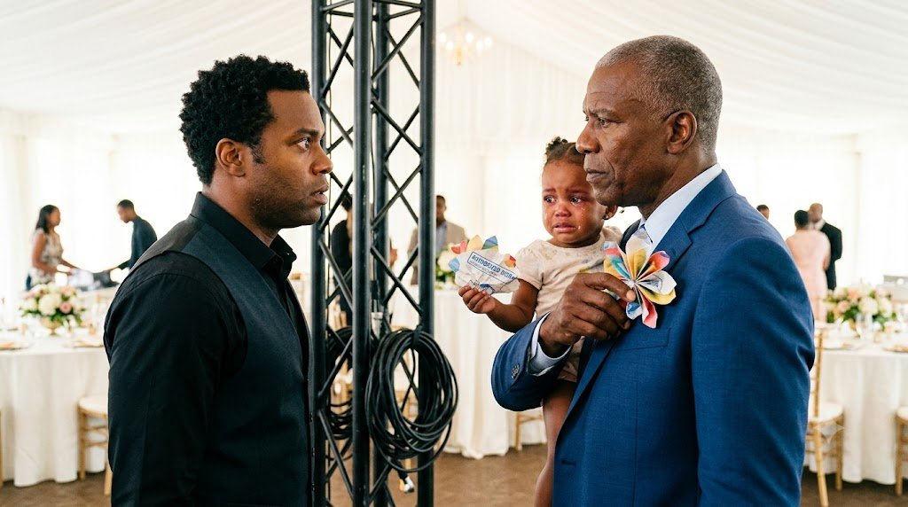 My seventeen-month-old granddaughter was crying in my arms when she pointed at her own father and whispered, "Grandpa…