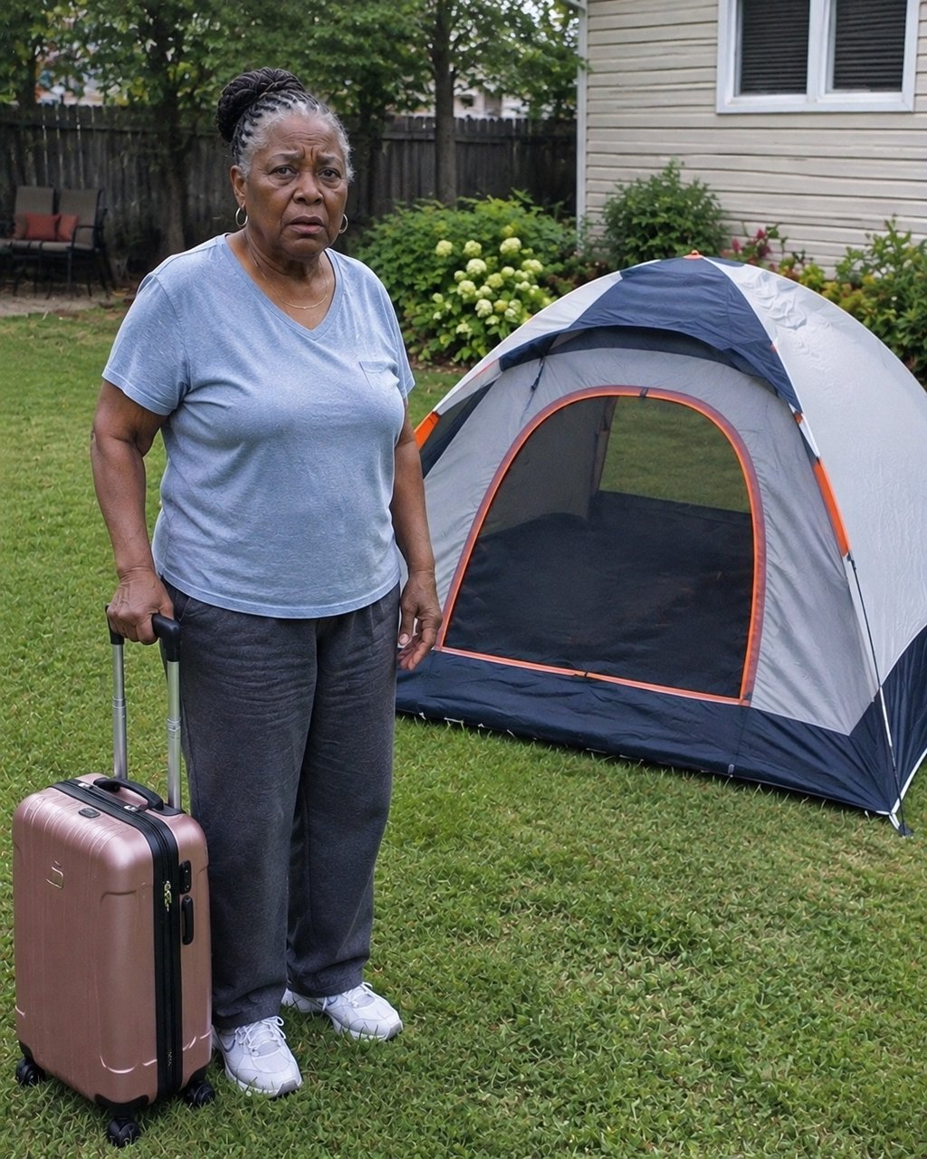 My DIL made me sleep in a tent in her backyard while my son was away on a business trip — but she didn't expect him to come home early.