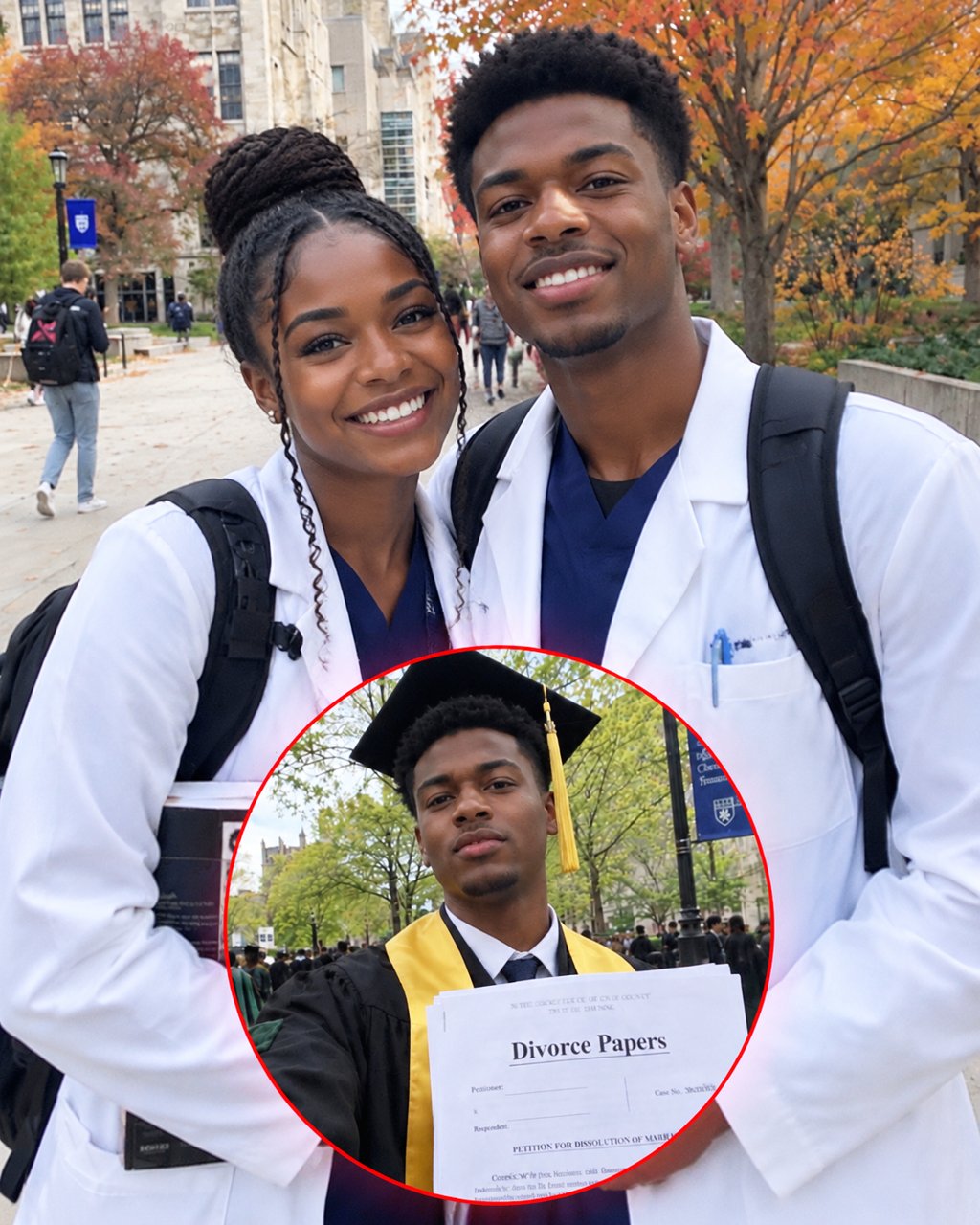 I worked two jobs to help fulfill my husband's dream of becoming a doctor — at his graduation, he handed me divorce papers, but just as I was walking away, one of his classmates said, "Before you leave, there's something you should know."
