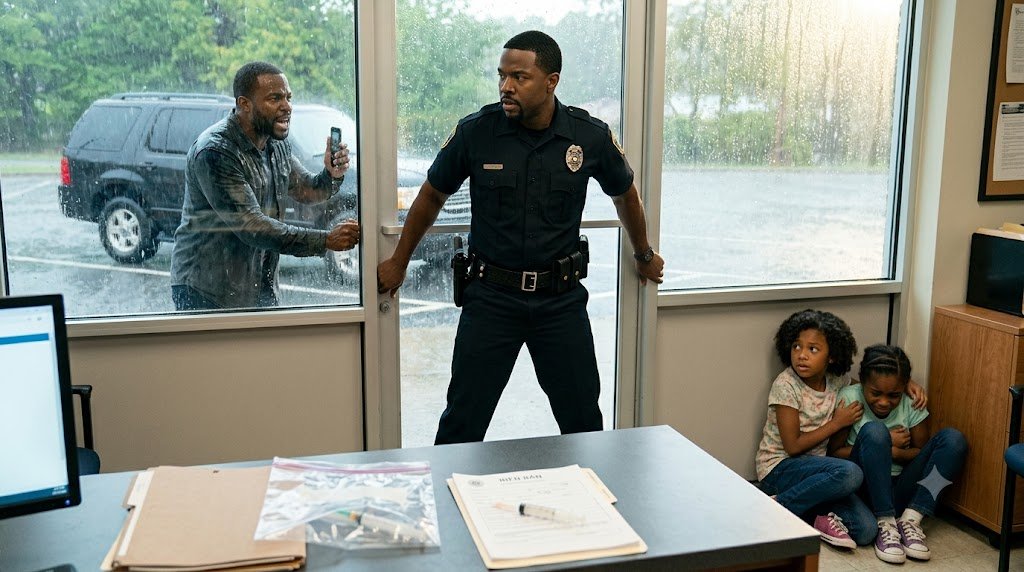"Daddy put something in my sister's belly," a seven-year-old girl told the officer at the front desk.