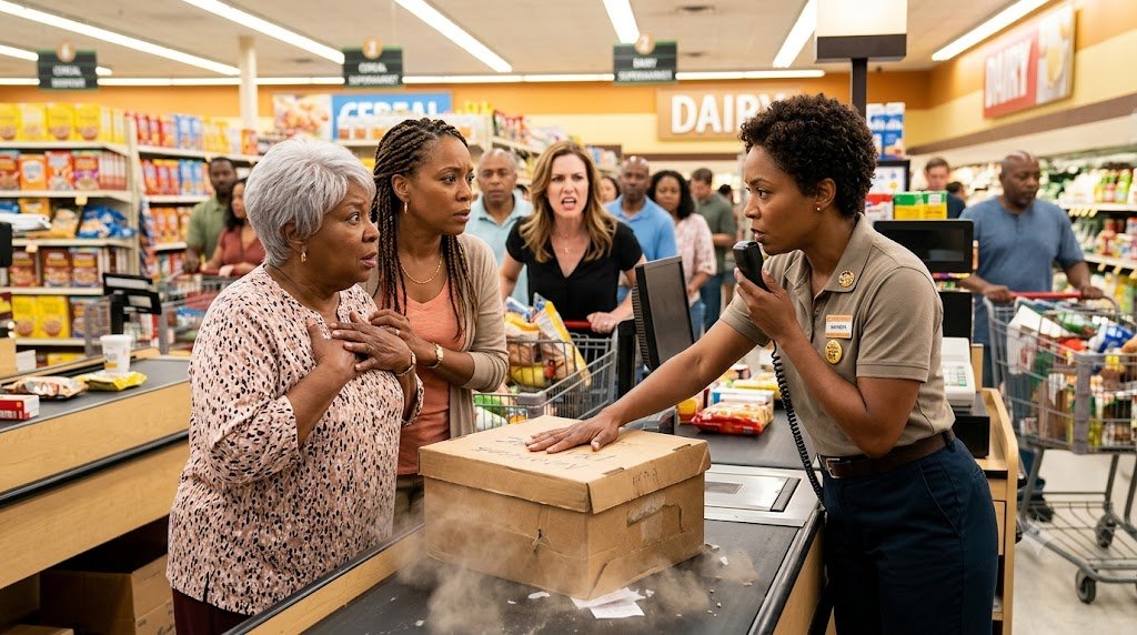 A woman humiliated my 83-year-old mom for holding up the checkout line — then the cashier took one look at her face, locked the register, and said, "Nobody leaves."
