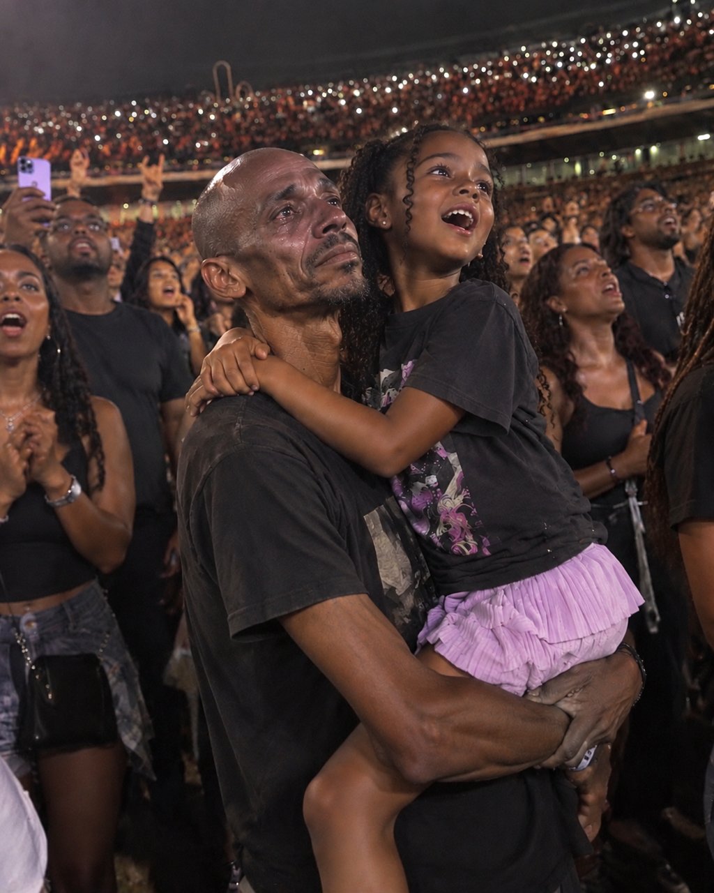 My cousin sent me a photo of my daughter hugging another man at a concert while my wife said they were visiting her sick mom—the truth about what was really happening broke my heart.