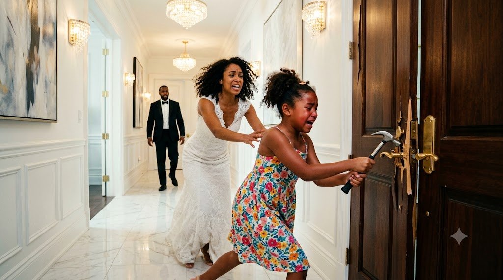 Young Girl: My mom is trapped in here!