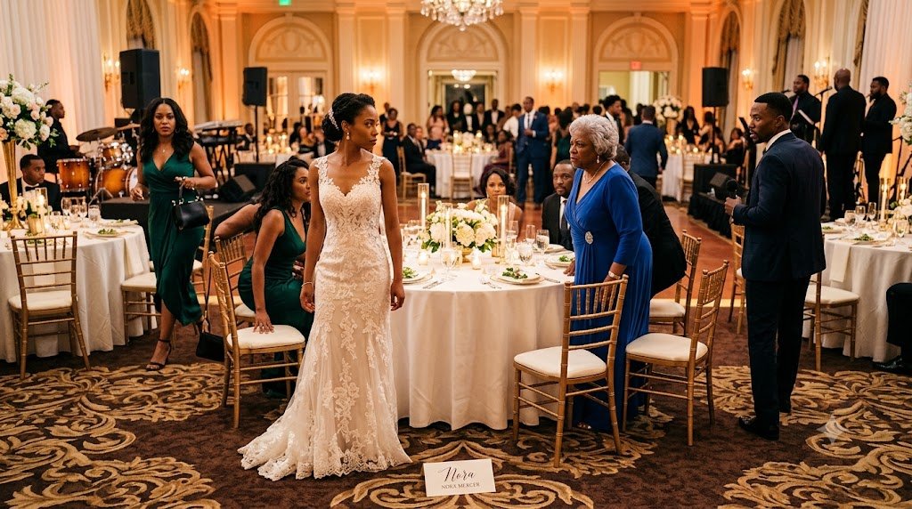 My sister pulled my chair away at her wedding reception and looked me straight in the eyes.