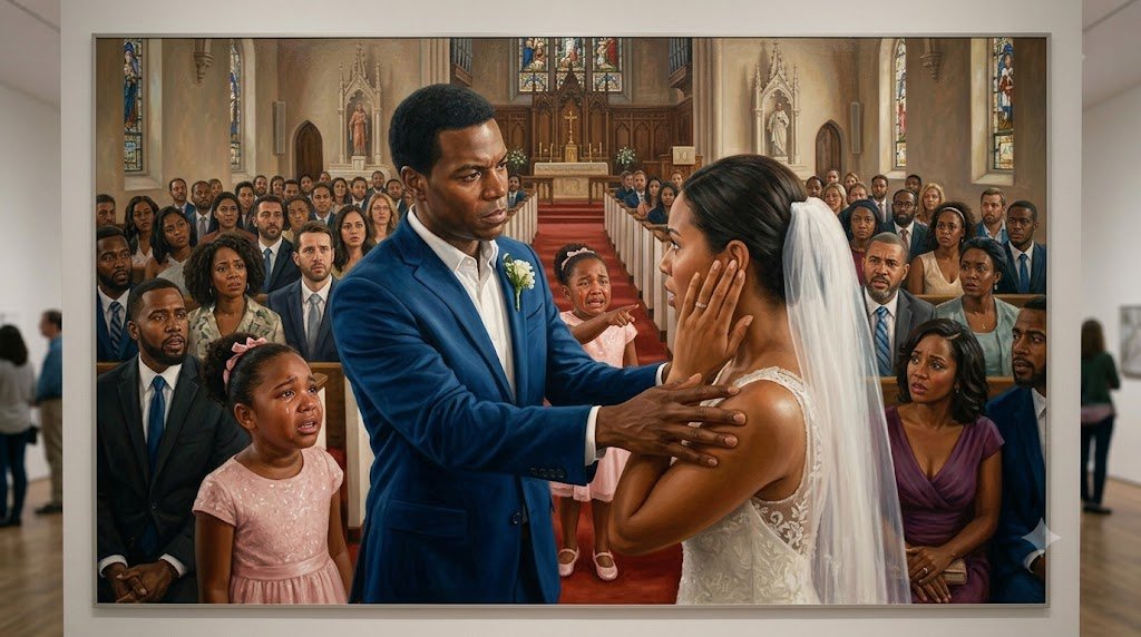 My seven-year-old daughter started crying three seconds before I was supposed to become a married man.