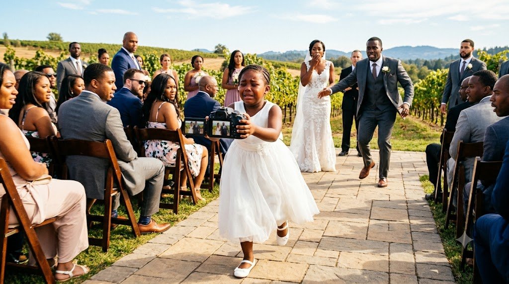 The officiant had barely lifted his hand for silence when Sophie Carter broke away from the second row.