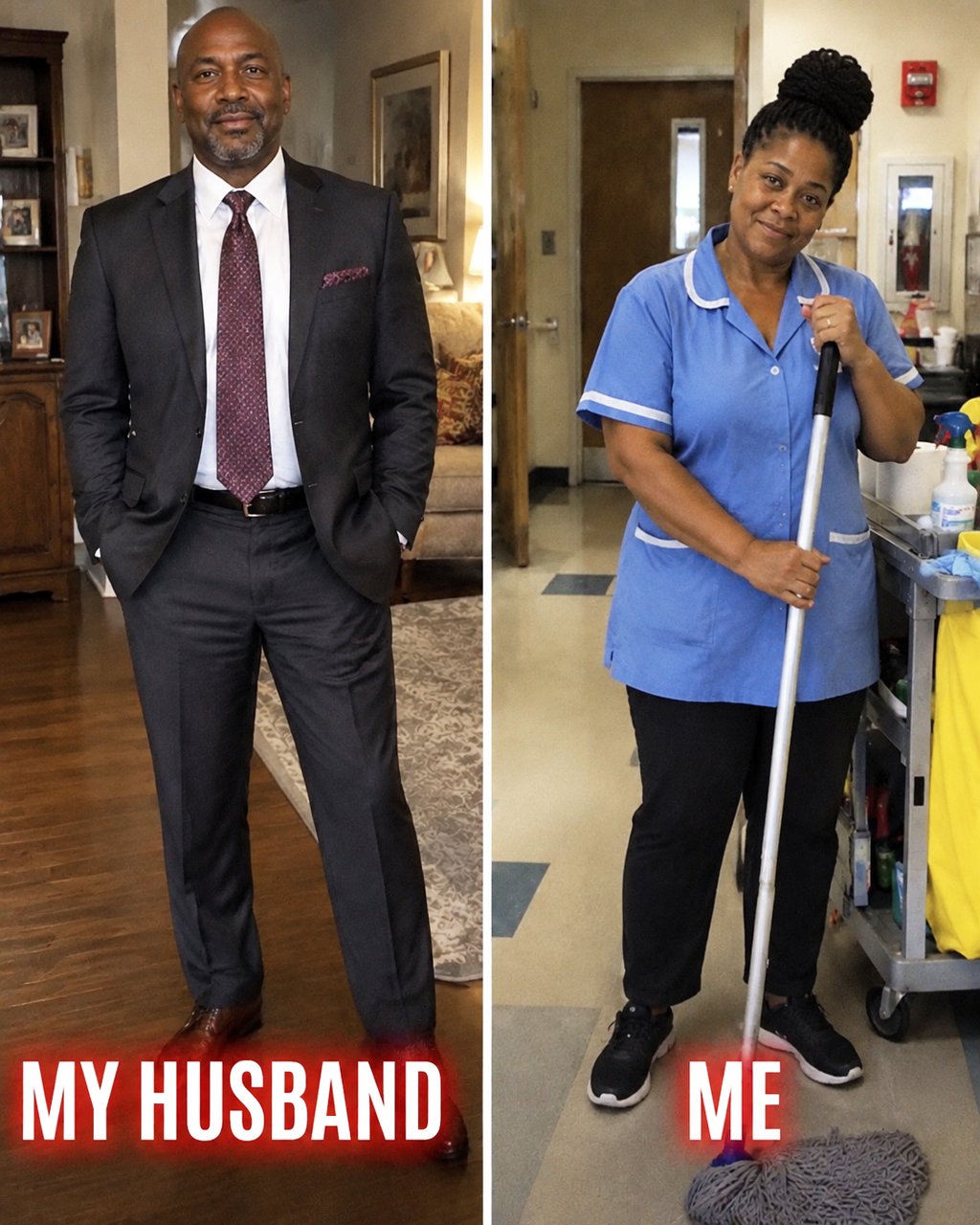My husband mocked my part-time cleaning job in front of his friends — then his boss knocked on our door.