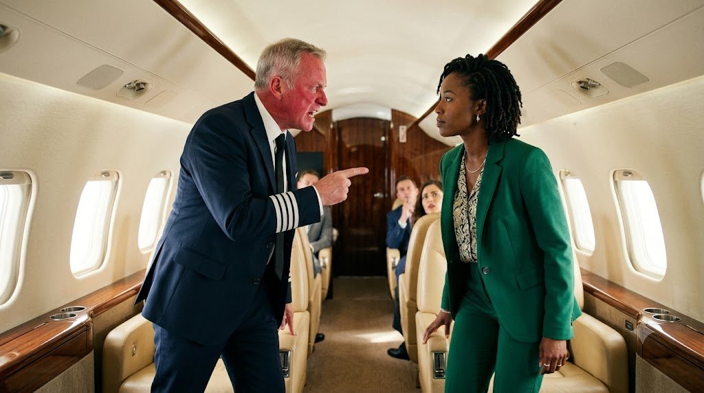 "He told me to get up and move to the back of my own plane.