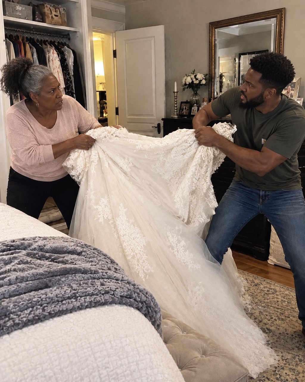 My daughter left her wedding dress with me after she canceled the wedding — three months later, her ex appeared at my door for it