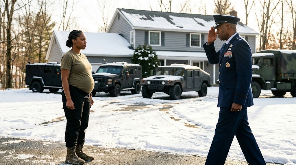 Only hours after my husband’s military funer@l, my own family looked at my pregnant belly and decided I didn’t deserve a warm room.