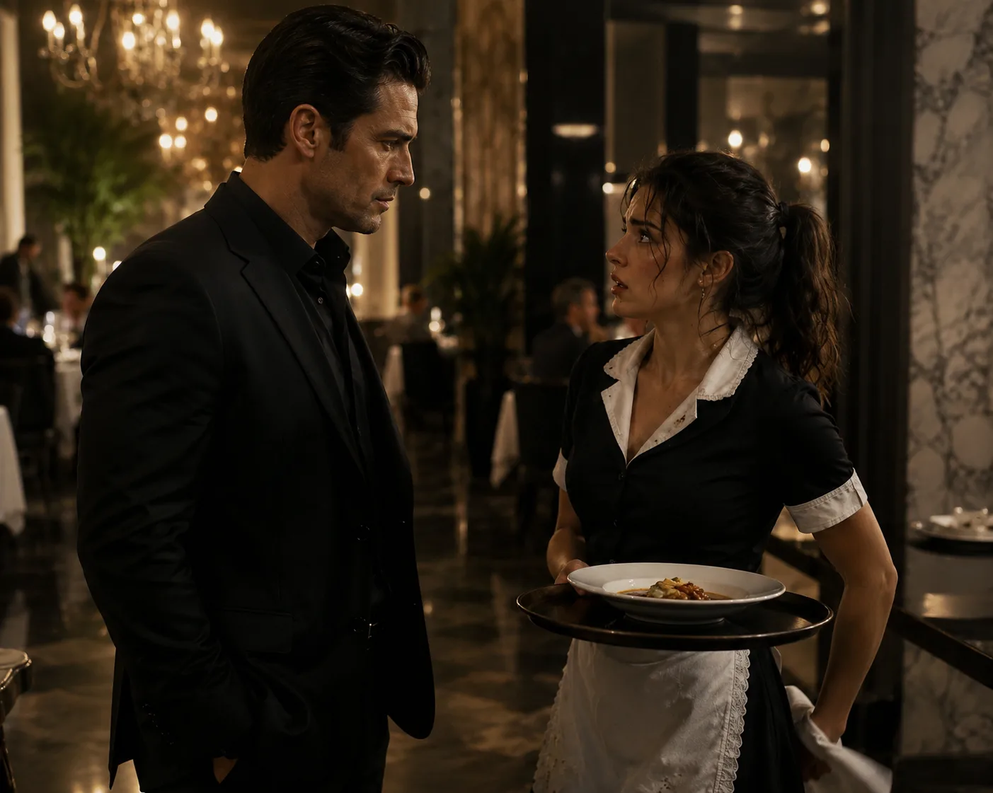 The Mafia Boss Saw His Fiancée Choking a Waitress—Then He Learned What She Had Been Hiding**