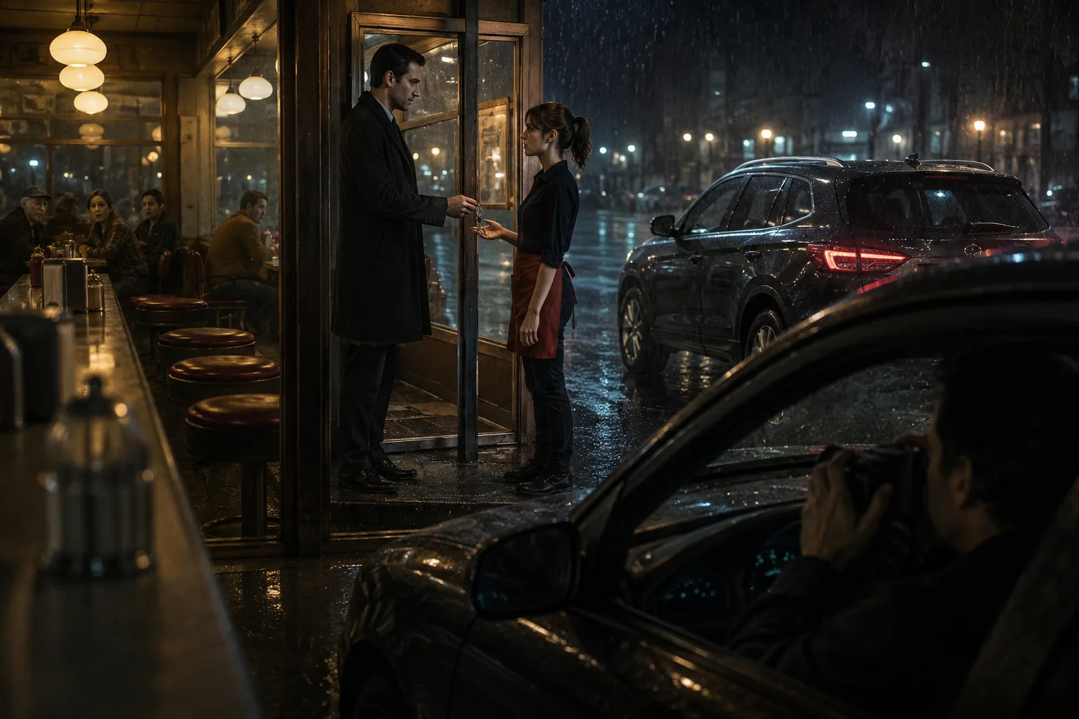 She Threatened Chicago’s Most Feared Mafia Boss—Then His Son Walked Into the Diner**