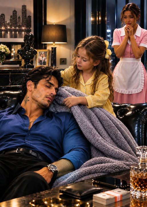 THE MAFIA BOSS PRETENDED TO SLEEP — THEN THE MAID’S DAUGHTER WHISPERED THE SECRET THAT CHANGED EVERYTHING
