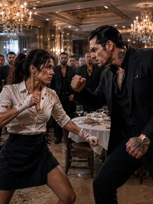 THE WAITRESS WHO PUT THE MAFIA BOSS ON THE CANVAS
