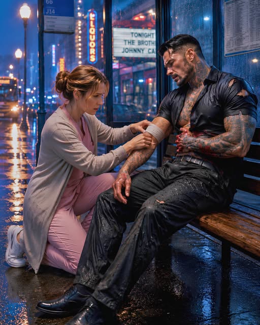 SHE SHARED HER LAST SANDWICH WITH A BLEEDING STRANGER—BY DAWN, THE MAFIA BOSS KNEW HER NAME