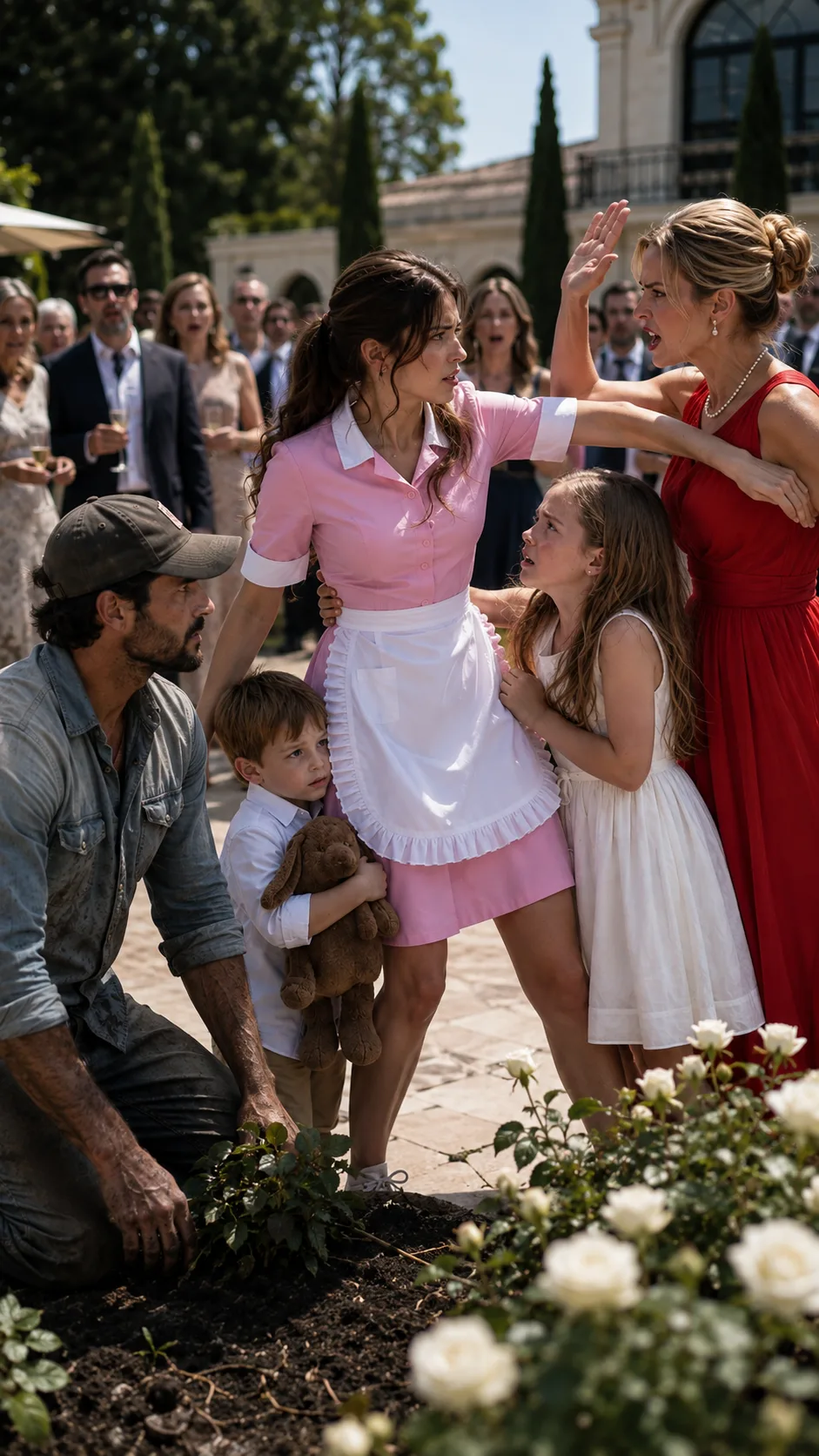 **The Mafia Boss Came Home Disguised as a Gardener—Then He Saw What His Fiancée Did to His Children**