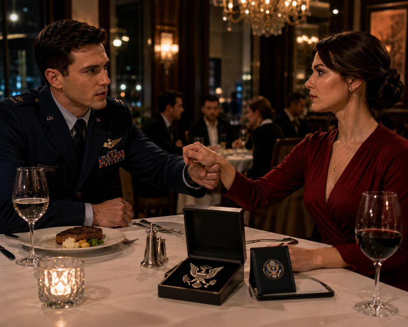 HE TOLD HIS BLIND DATE TO OBEY—THEN SHE PUT HER COLONEL’S EAGLES ON THE TABLE