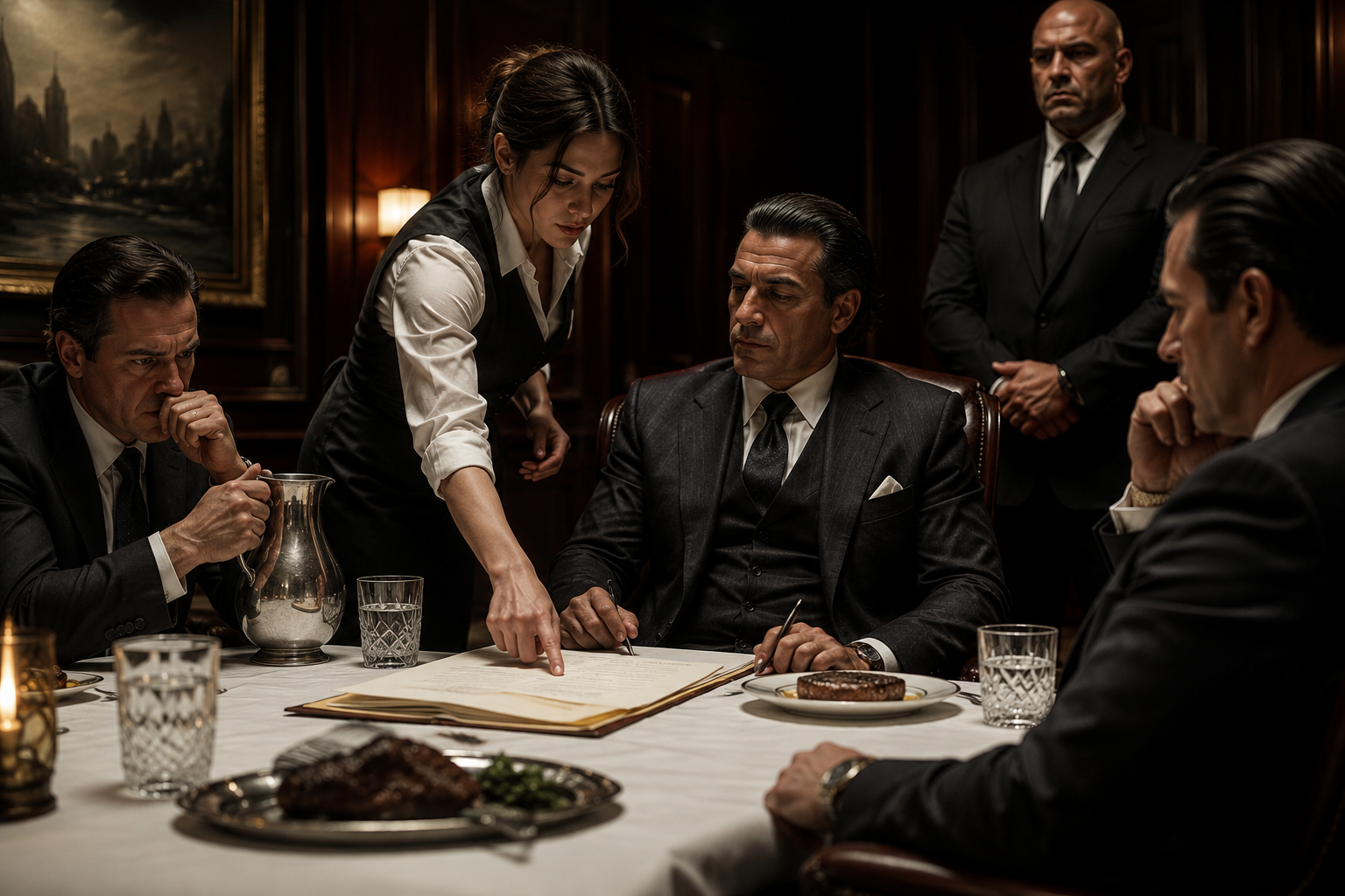 The Waitress Who Found the One Line the Mafia Boss Missed