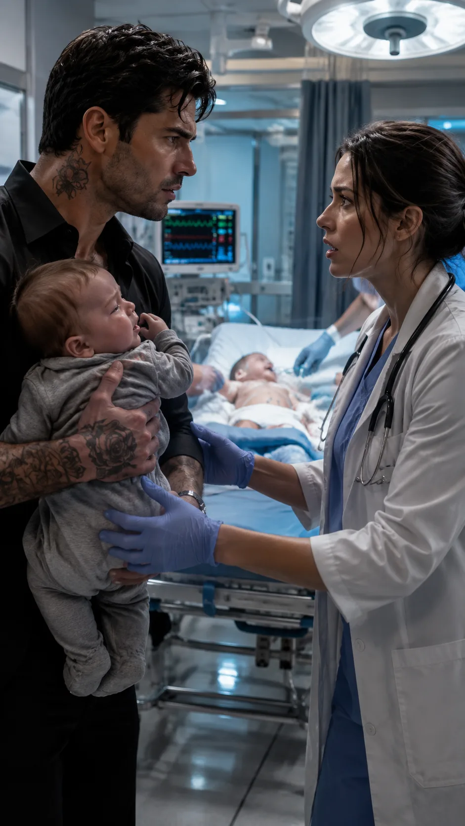 **The Mafia Boss Brought His Dying Baby to the ER—Then His Former Fiancée Looked Into the Boy’s Eyes and Froze**