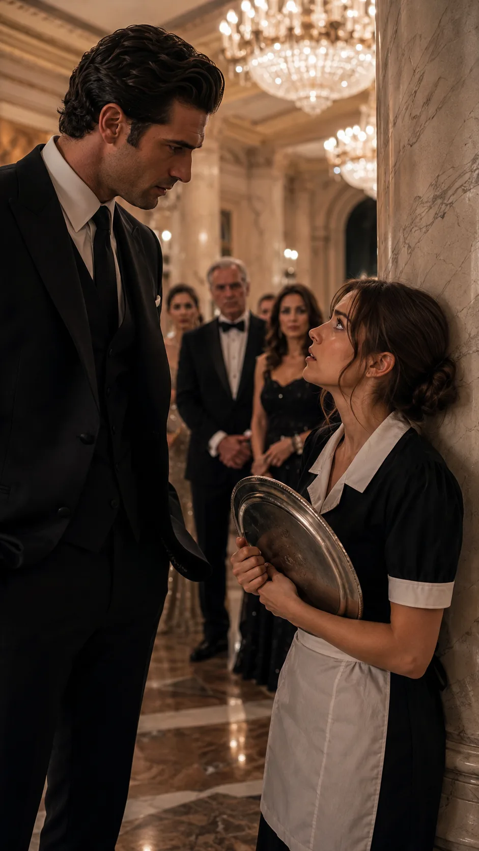 **The Mafia Boss Crossed the Ballroom for the Invisible Waitress—Then Learned His Own Empire Had Put a Price on Her**
