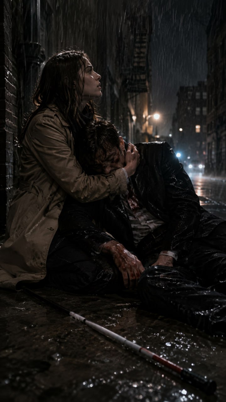 **A Blind Girl Saved the Mafia Boss in the Rain—Then His Enemies Came for Her**