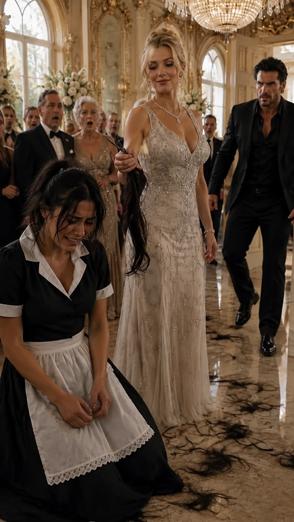 **She Cut the Maid’s Hair to Humiliate Her — Then the Mafia Boss Made Her Pay for Every Inch She Took**
