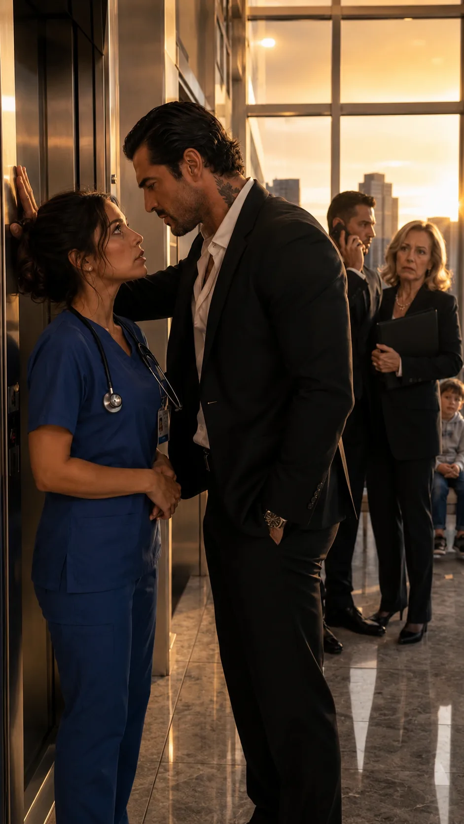 *He Paid for My Son’s Heart Surgery Without Asking for Anything—Then Trapped Me in the Elevator and Said, “Tell Me the Truth.”**