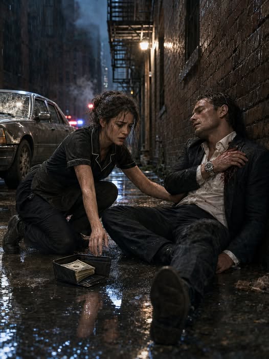 **Single Mom Saved a Wounded Mafia Boss in the Rain — The Next Day, He Came Back for the Woman Who Refused His Money**