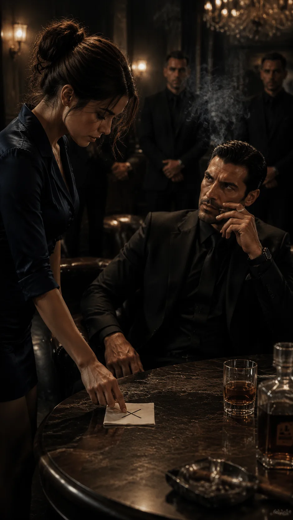 **The Mafia Boss Saw the X She Left on His Napkin — And Claimed the Woman Who Saved His Life**