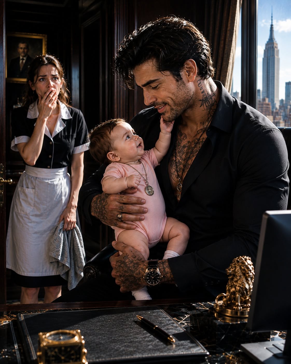 The Baby Beneath the Mafia Boss’s Desk — One Silver Medal Exposed the Brother He Buried and the Traitor Beside Him