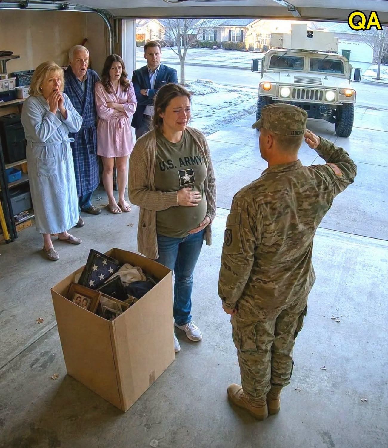They Sent the Pregnant Widow to the Garage—Then the Army Convoy Arrived