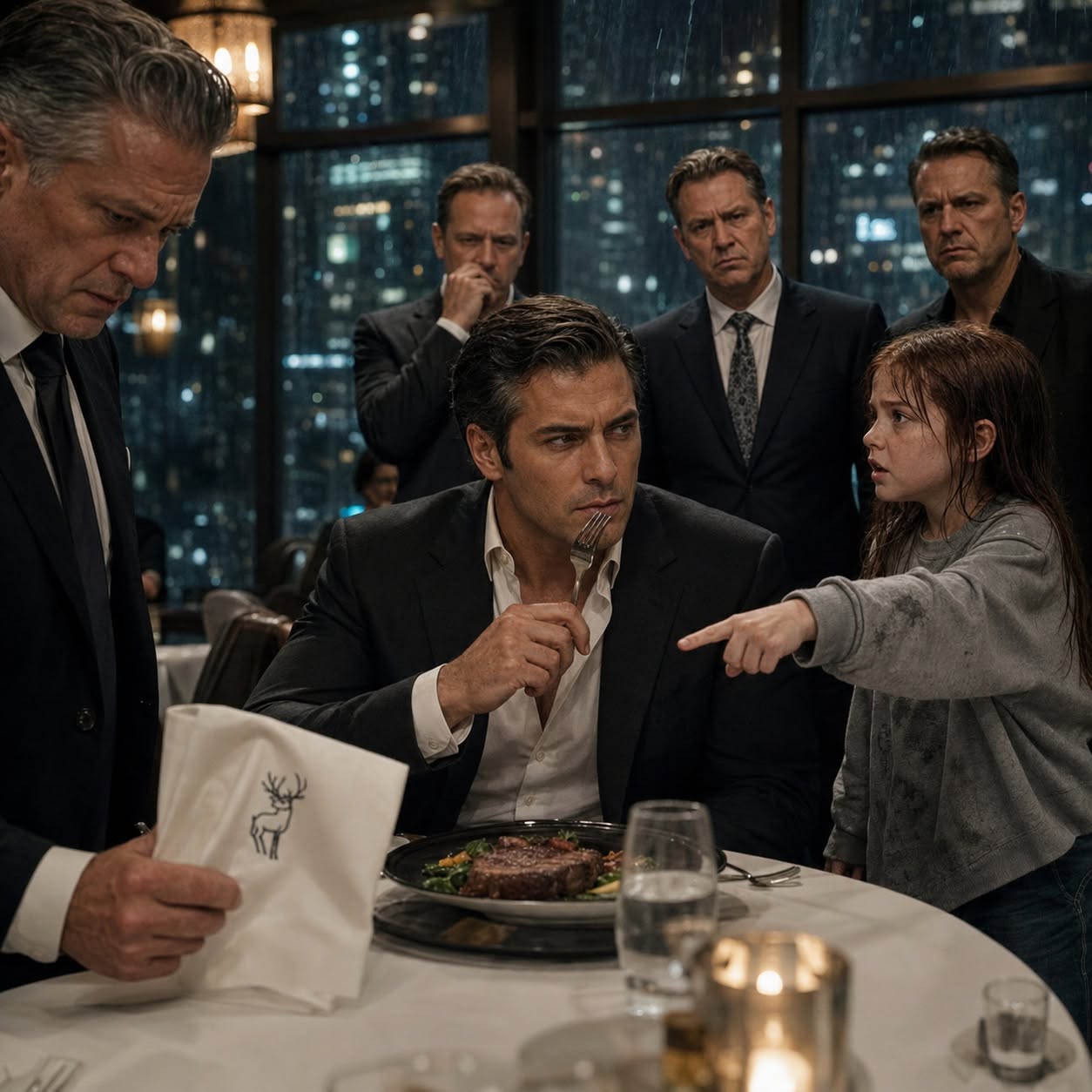 The Little Girl Burst Into a Mafia Boss’s Dinner Begging Him to Save Her Mother — But When He Saw the Woman Lying Beside the Black Car, He Recognized the Face He Had Been Searching for for Eight Years
