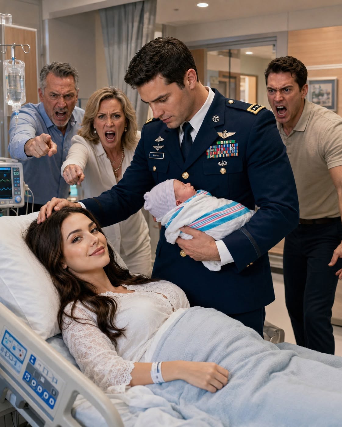 THEY CALLED MY NEWBORN FATHERLESS—UNTIL THE ENTIRE MILITARY WARD SALUTED ME