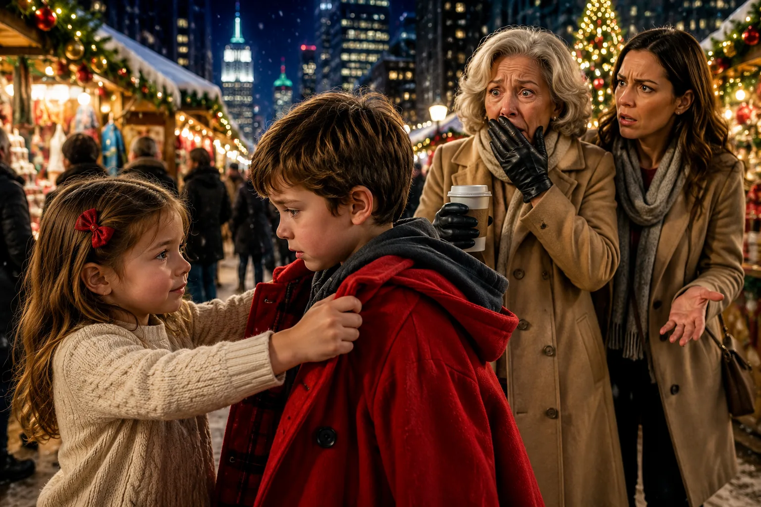 **A Five-Year-Old Gave Her Coat to a Crying Boy—Then Grandma Recognized His Face